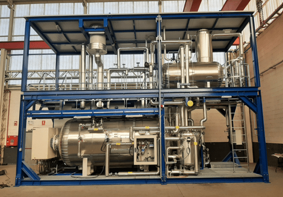 Electric industrial boiler for electricity generation plant in the Middle East
