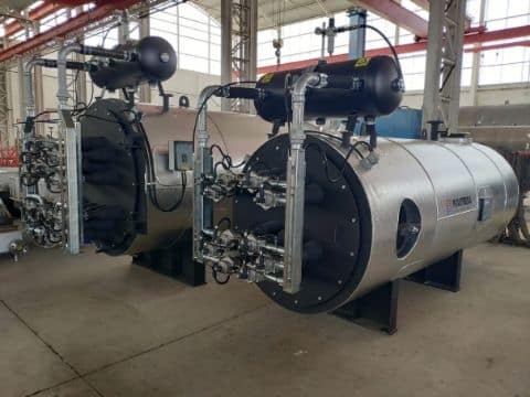Recovery boilers for high-temperature gases with ash