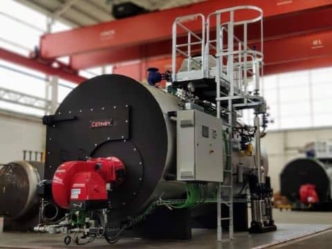 High-performance steam boiler for the industrial sector